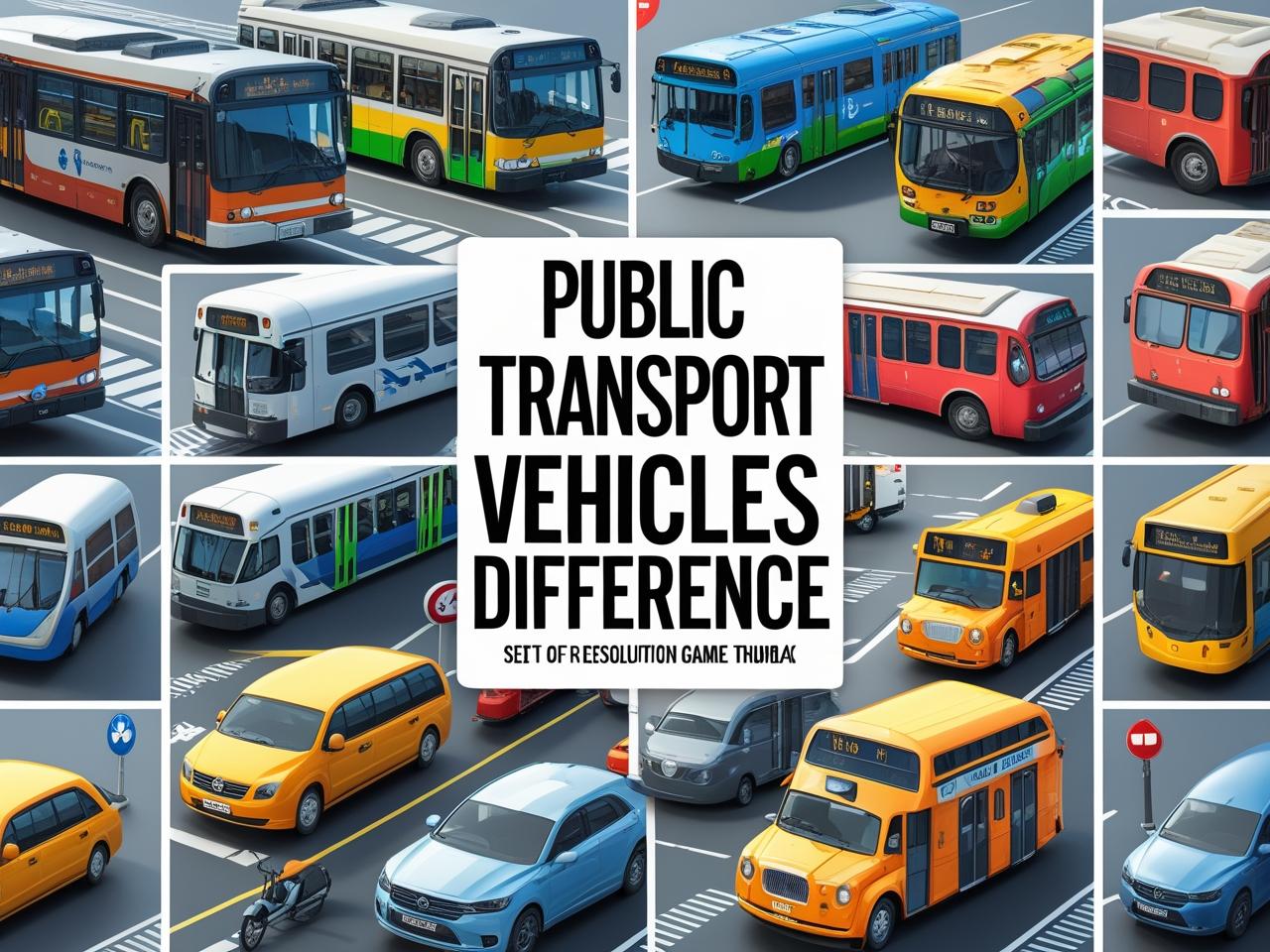 Public Transport Vehicles Difference