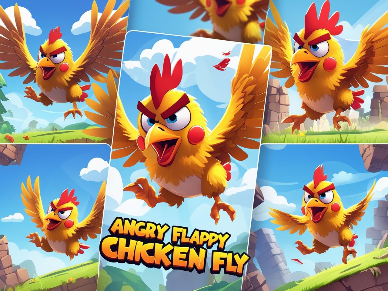 Angry Flappy Chicken Fly