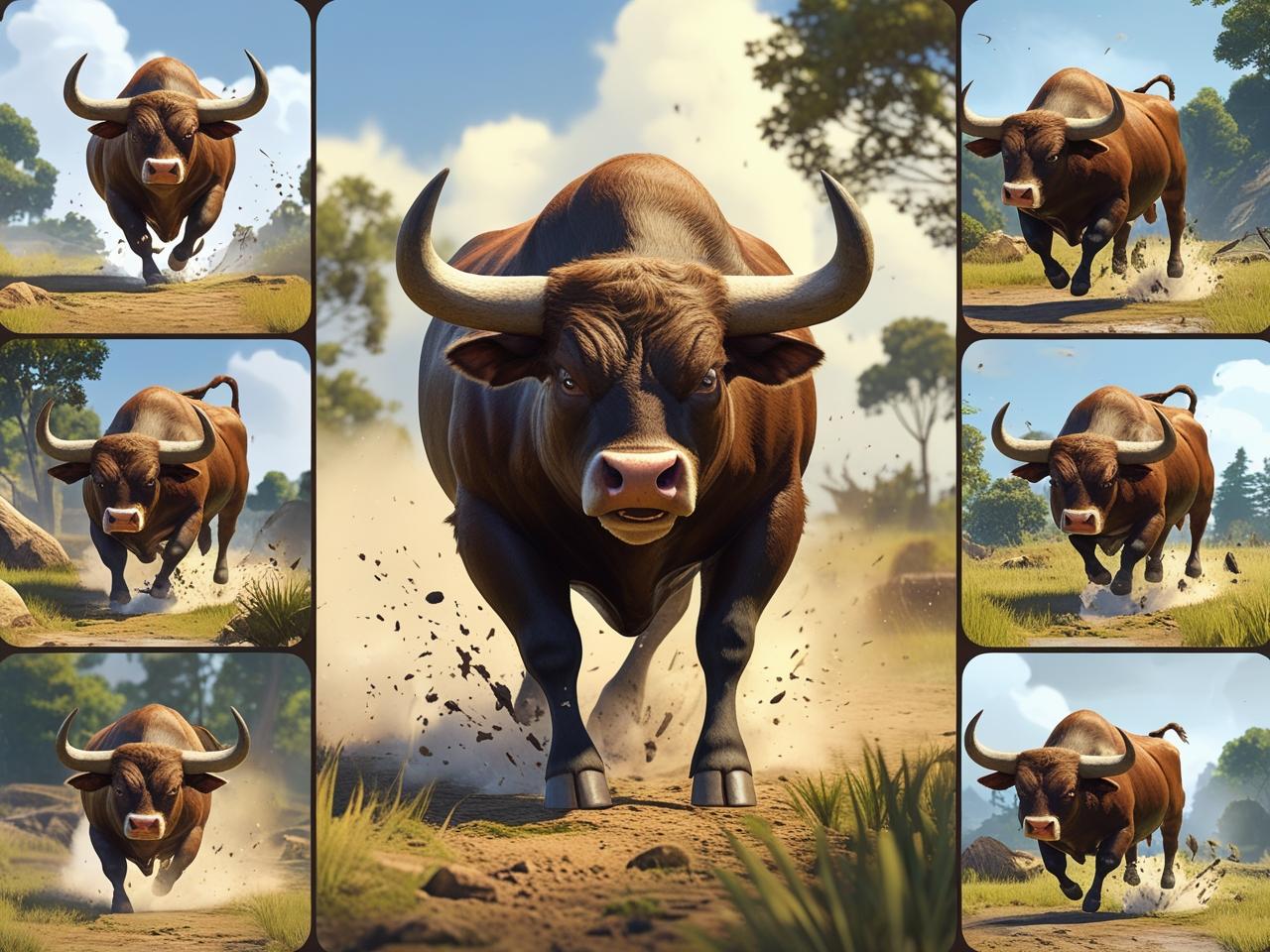 Angry Bull Attack Wild Hunt Simulator